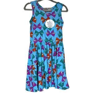 NEW Dot Dot Smile Multicolor Bows Blue Tank Dress 2T